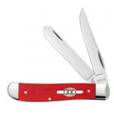 2021 Case XX Red G-10 Handle Mini Trapper Knife