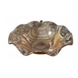 12 " Iris Carnival Glass Bowl