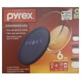 Pyrex 6 Pc Glass Storage/Oven Safe Bowls