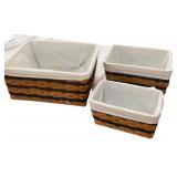 Estate Set of (3) Baskets