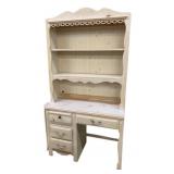 Whitewash Hutch Desk