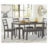 Ashley D383-325  Brisbon Table & 4 + bench