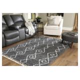 Ashley R404612 Gray/Cream 60 x 84 Designer Rug