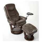 M117 -1 Camel Pushback Recliner & Ottoman