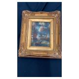 Estate Framed Oil on Canvas