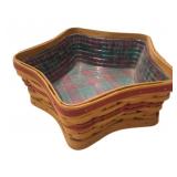 Double Lined Longaberger Handwoven Star Basket