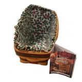 8  x 10 Longaberger Double Lined Basket