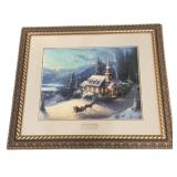 26 x 30 Estate Thomas Kincaid Sunday Evening