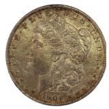 1904 New Orleans AU Morgan Silver Dollar