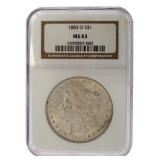 1883 New Orleans MS63 Morgan Silver Dollar