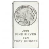 10 Ounce - Buffalo .999 Fine Silver Bar