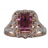 14kt Rose Gold 2.04 ct Tourmaline & Diamond Ring