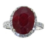 14kt Gold 10.37 Ruby & Diamond Ring