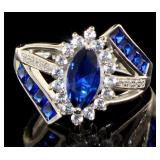 Marquise Cut 3.30 ct Sapphire Cocktail Ring