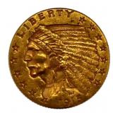 1915 Indian Head $2.50 Gold Quarter Eagle