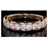 10kt Rose Gold 1.02 ct Channel Set Diamond Ring