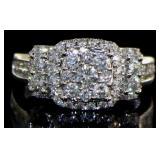 14kt Gold 1.65 ct Cushion Cut Diamond Ring