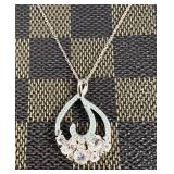 Elegant 2.00 ct Morganite & Zircon Necklace