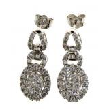 14kt Gold Brilliant 1.00 ct Diamond Earrings