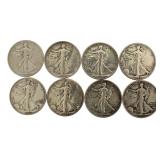 Mixed Date: Walking Liberty Silver Half Dollar