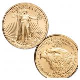 2022 1/10 Oz American Gold Eagle Coin (BU)