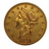 1896-S Liberty Head $20.00 Gold Double Eagle