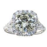 14kt Gold 4.02 ct Round Brilliant Diamond Ring