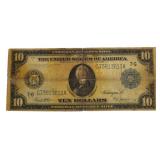 Series 1914 Large $10.00 Federal Reserve Note