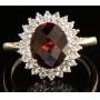 Elegant Oval 5.00 ct Garnet Cocktail Ring