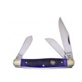 Hen & Rooster Blue Pick Bone Stockman Pocket Knife