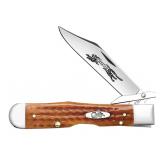 2021 Case Xx Harvest Orange Bone Cheetah Knife