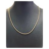 14kt Gold Two Tone 18" Snake Necklace *HEAVY