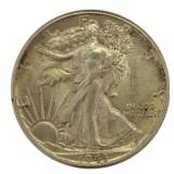 1943 High Grade Walking Liberty Silver Half Dollar