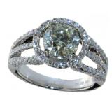 14kt Gold 2.84 ct Round Brilliant Diamond Ring