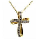 Diamond Accent Cross Pendant