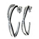 Large Diamond Hoop Earrings