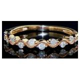 10kt Rose Gold 1/3 ct Elegant Diamond Band