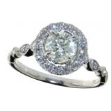 14kt Gold 1.45 ct Round Diamond Ring