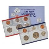 The 1998 United States Mint Uncirculated Coin Set