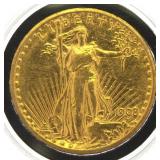 1908 Saint Gaudens $20.00 Gold Double Eagle