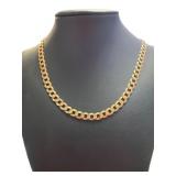 10kt Gold Curbed Cuban Link 22" Necklace *HEAVY