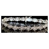 Brilliant 1.00 ct Diamond Tennis Bracelet