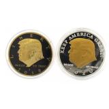 2018 & 2020 Donald Trump Clad Coins