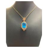 14kt Gold Natural 13.55 ct Gemstone Necklace