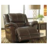 Ashley U989 L0EATHER PWR Swivel Rocking Recliner