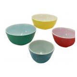 (4) Pc Pyrex Mixing Bowl Set
