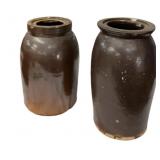 (2) Old Canning Crocks