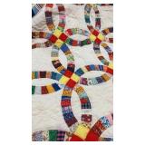 Handmade Wedding Ring Quilt