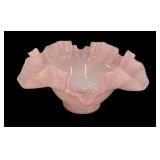 Pink Fluted Bowl