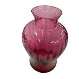 8.5" Cranberry Vase